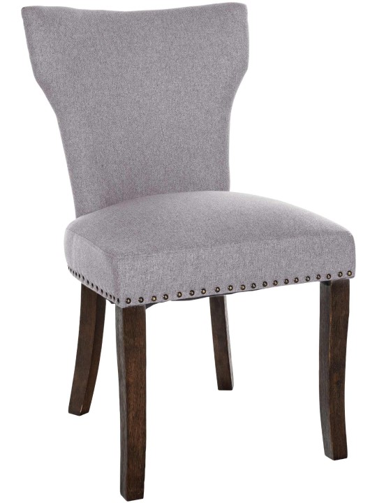 Eetkamerstoel Zadar stof antiek-donker, grijs