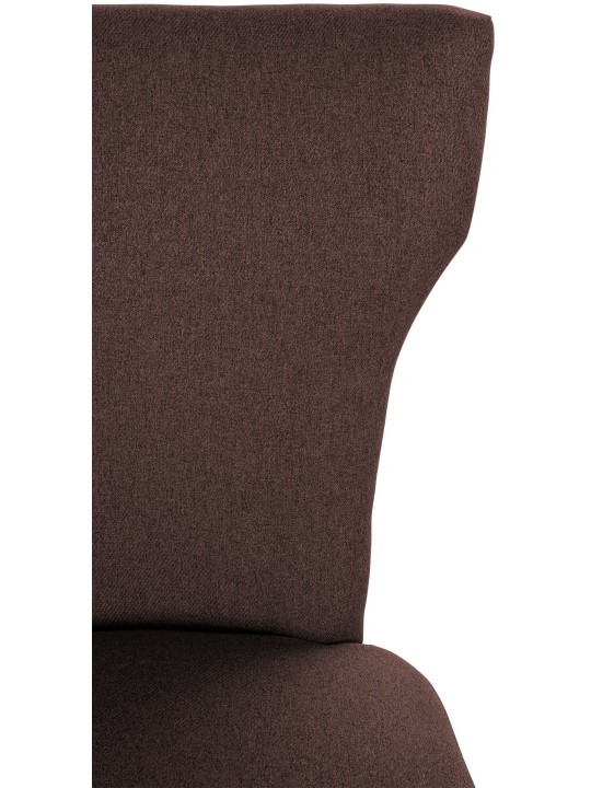 Eetkamerstoel Zadar stof antiek-licht, bruin