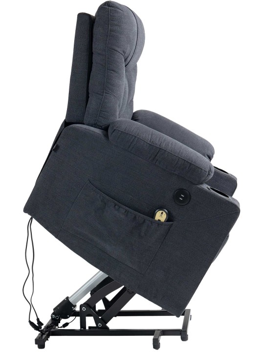 Fauteuil Andover stof, donkergrijs