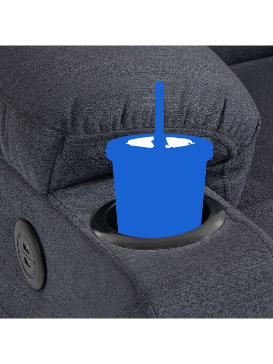 Fauteuil Andover stof, donkergrijs