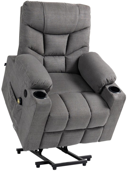 Fauteuil Andover stof, grijs