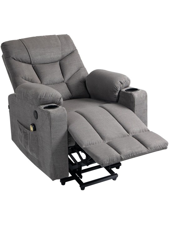 Fauteuil Andover stof, grijs