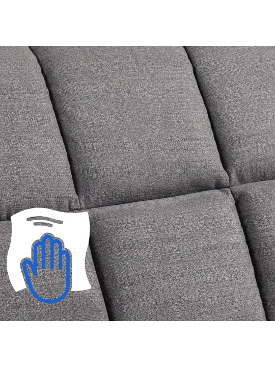 Fauteuil Andover stof, grijs