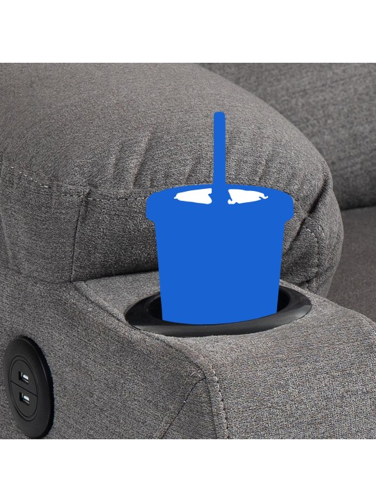 Fauteuil Andover stof, grijs