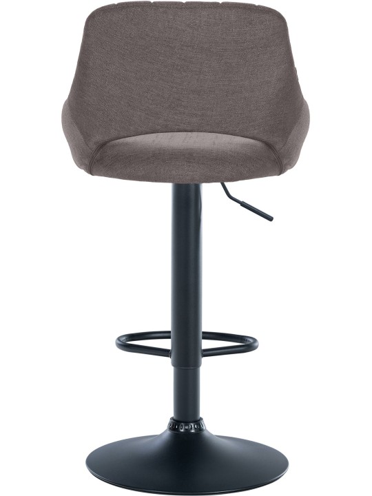 Barkruk Milet stof, donkergrijs