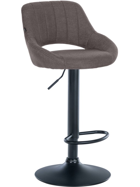 Barkruk Milet stof, donkergrijs