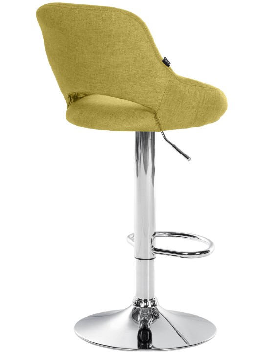 Barkruk Milet stof chroom, groen