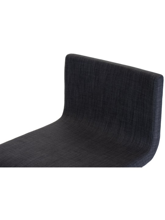 Barkruk Limon B stof, donkergrijs