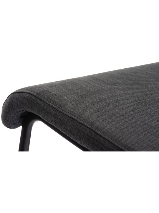 Barkruk Limon B stof, donkergrijs