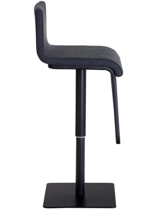 Barkruk Limon B stof, donkergrijs