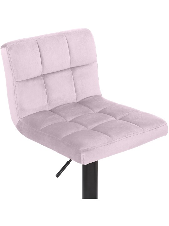 Set van 2 barkrukken Feni fluweel, roze Set van 2 barkrukken Feni fluweel, roze