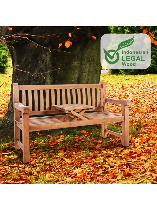 Teakhouten bank Orlando 150 cm, teak Teakhouten bank Orlando 150 cm, teak