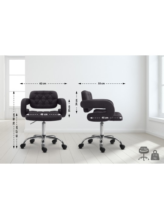 Werkkruk Dublin stof, zwart Werkkruk Dublin stof, zwart