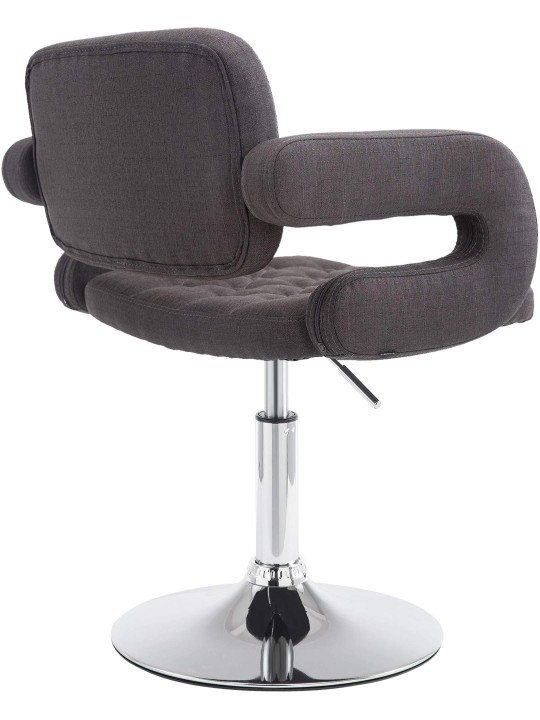 Ligstoel Dublin stof, donkergrijs