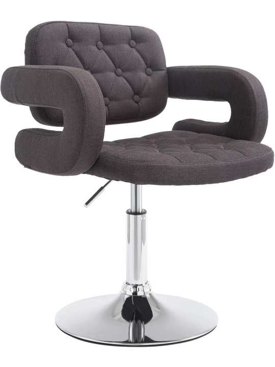 Ligstoel Dublin stof, donkergrijs