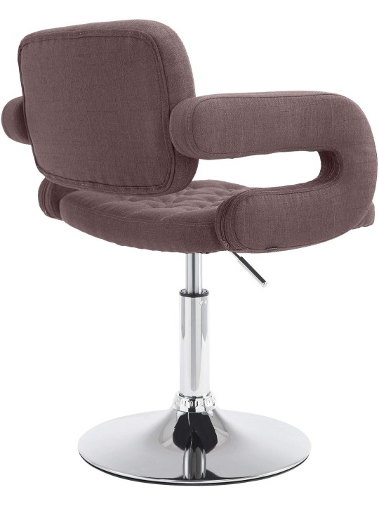 Ligstoel Dublin stof, bruin