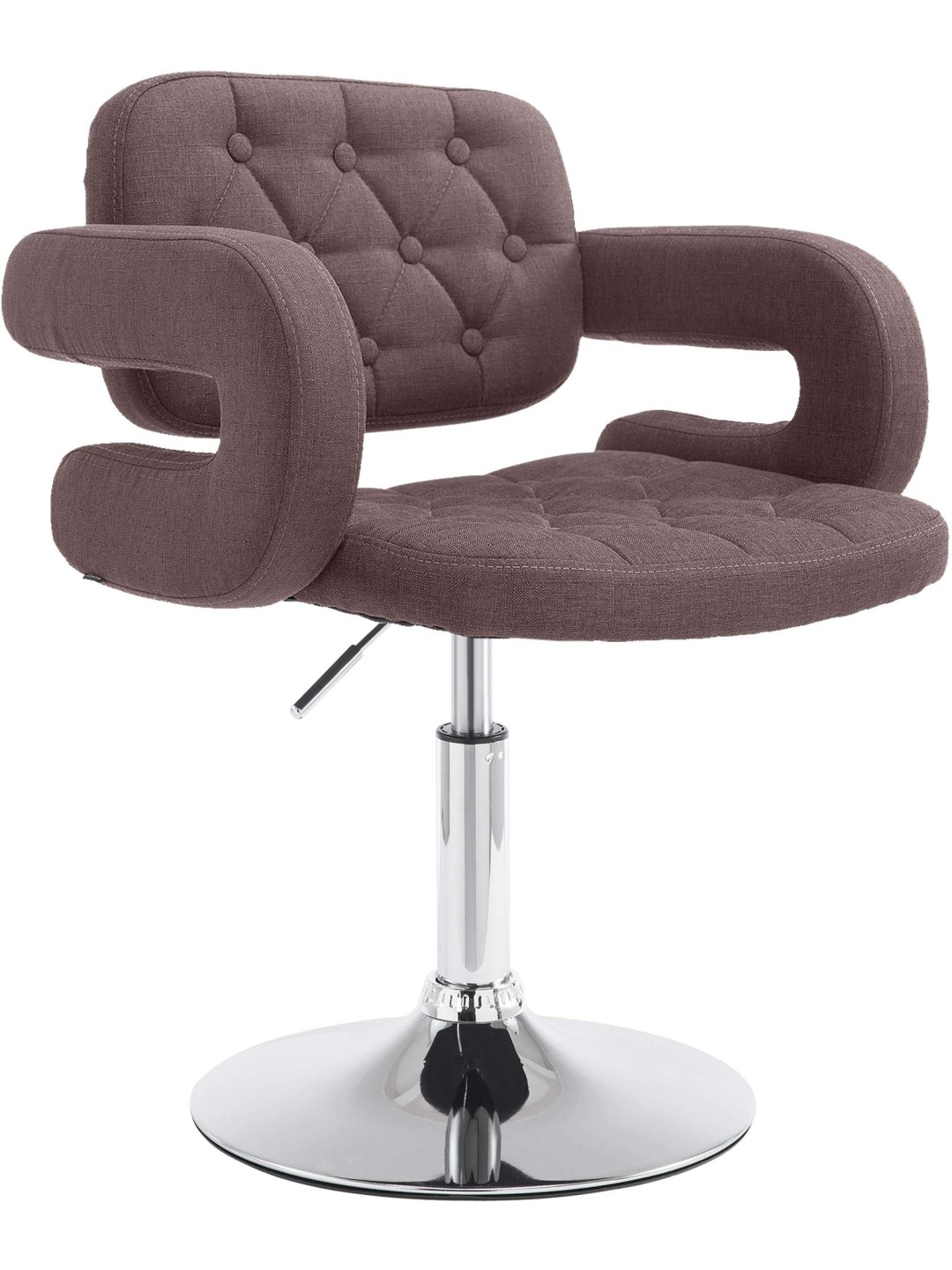 Ligstoel Dublin stof, bruin