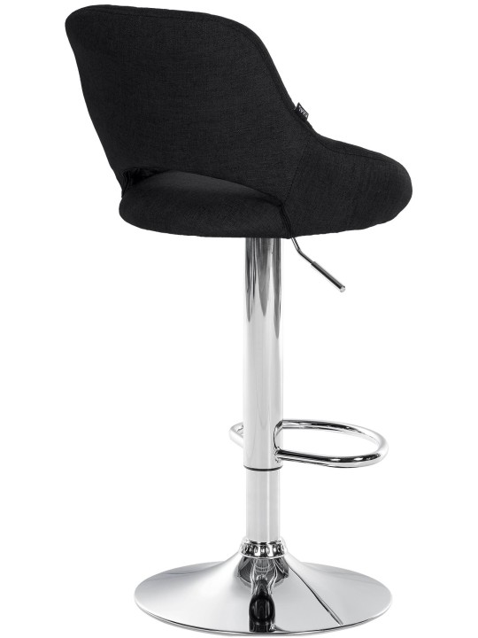 Set van 2 barkrukken Milet stof C, zwart