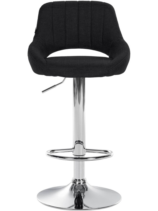 Set van 2 barkrukken Milet stof C, zwart