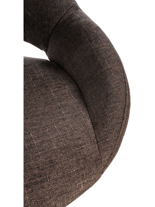 Set van 2 barkrukken Milet stof C, bruin