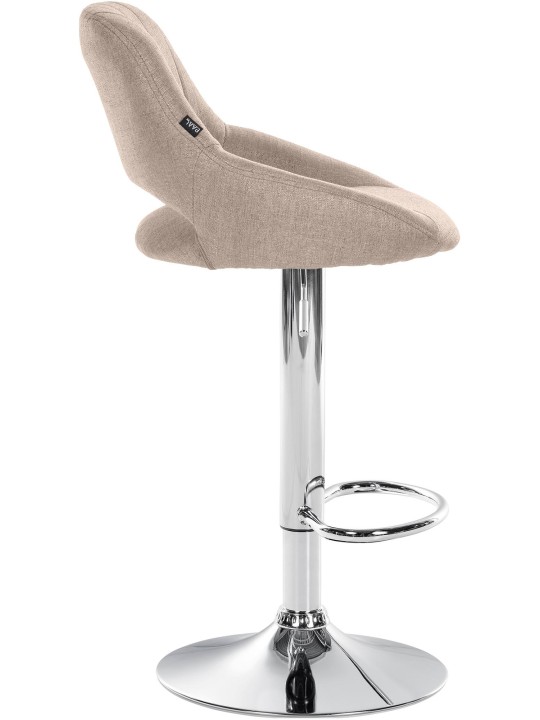 Set van 2 barkrukken Milet stof C, taupe