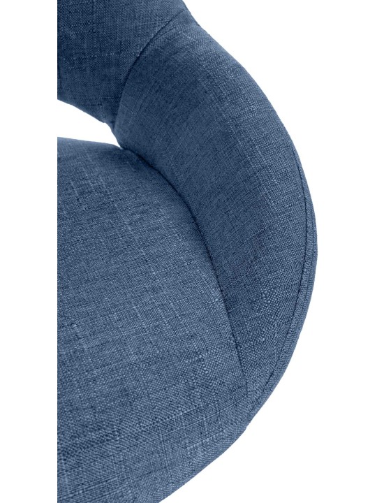 Set van 2 barkrukken Milet stof C, blauw