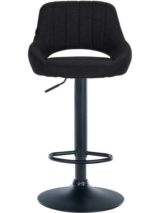 Set van 2 barkrukken Milet stof B, zwart