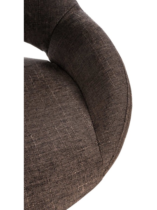 Set van 2 barkrukken Milet stof B, bruin