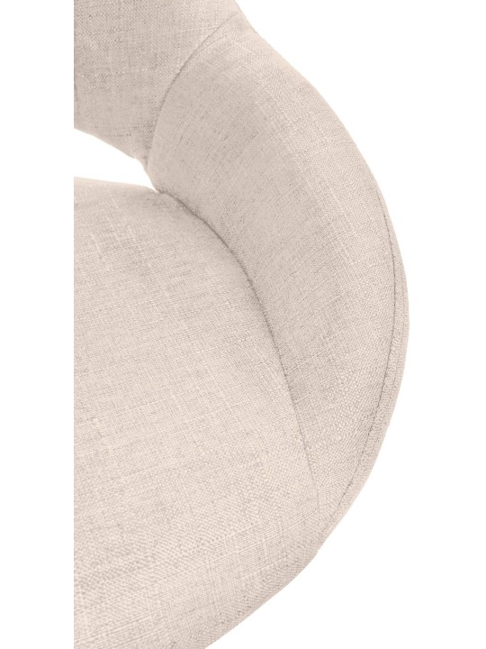 Set van 2 barkrukken Milet stof W, crème