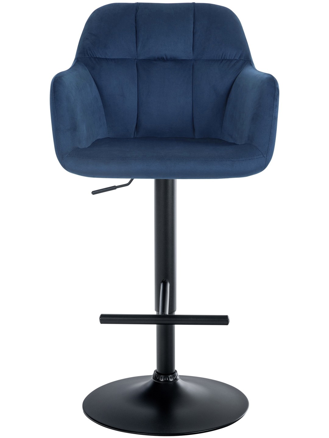 Barkruk Natoma fluweel, blauw