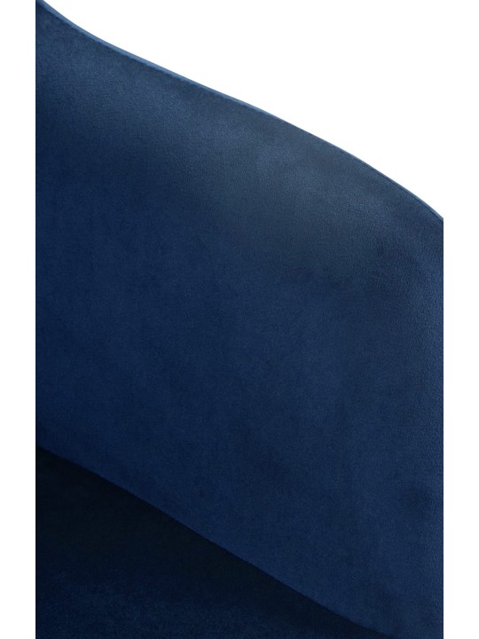 Barkruk Natoma fluweel, blauw