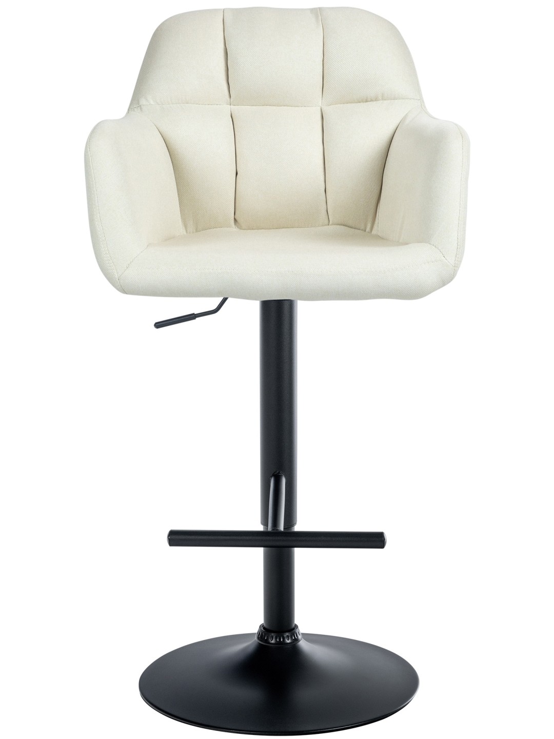 Barkruk Natoma stof, crème