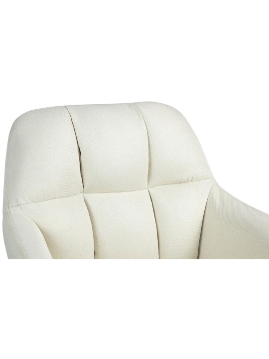 Barkruk Natoma stof, crème