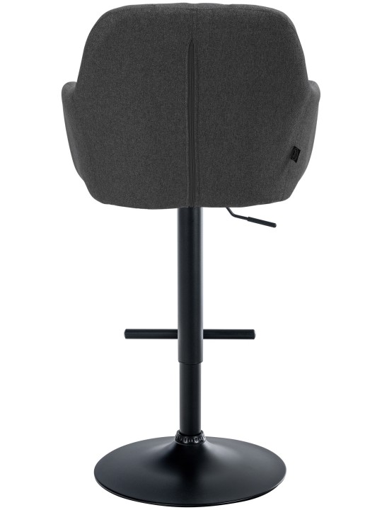 Barkruk Natoma stof, donkergrijs