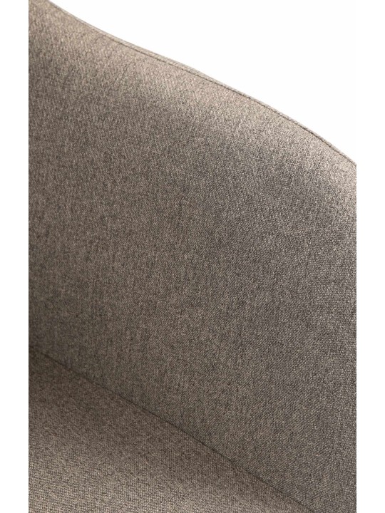 Barkruk Natoma stof chroom, taupe