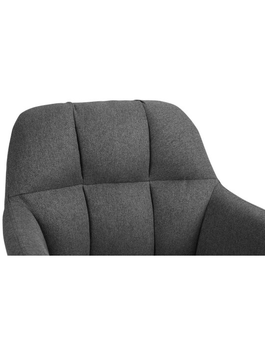 Barkruk Natoma stof chroom, donkergrijs