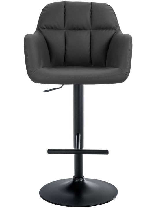 Barkruk Natoma kunstleer, zwart