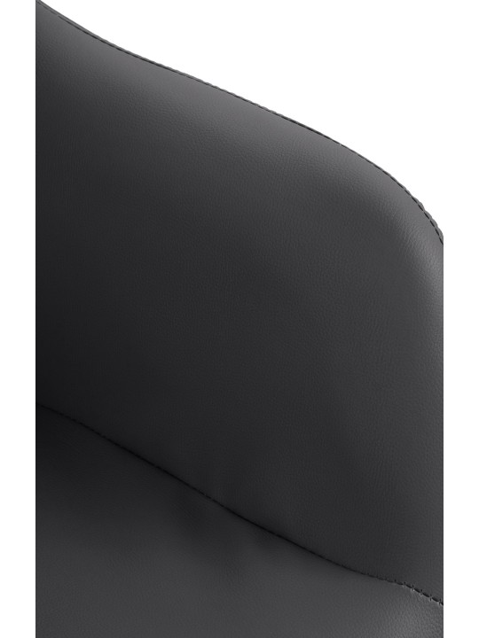 Barkruk Natoma kunstleer, zwart