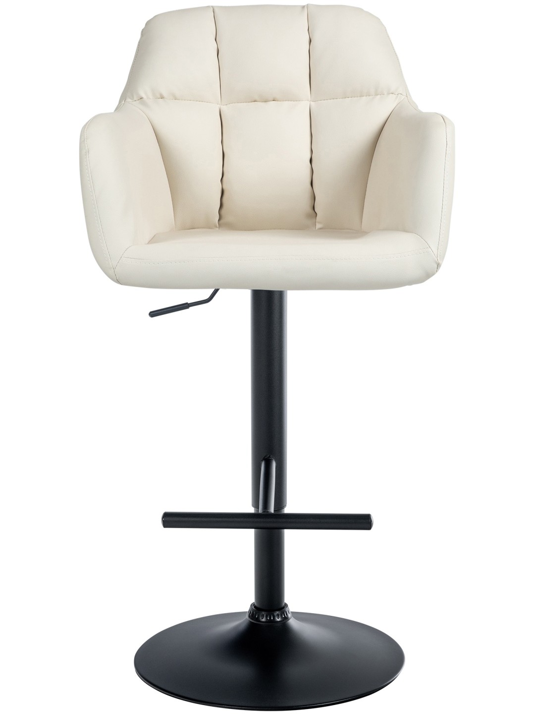 Barkruk Natoma kunstleer, crème