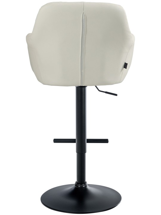 Barkruk Natoma kunstleer, crème