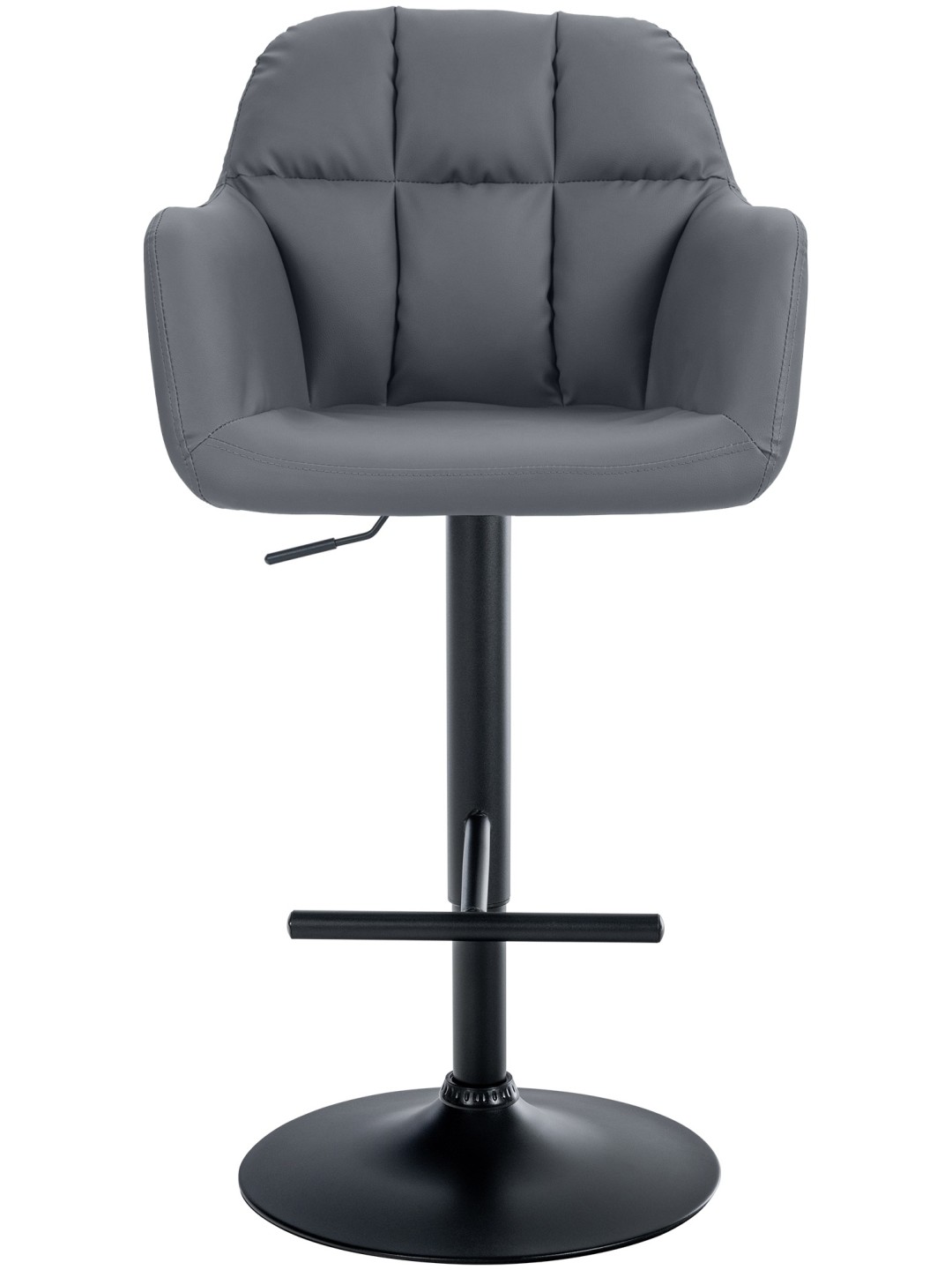 Barkruk Natoma kunstleer, grijs