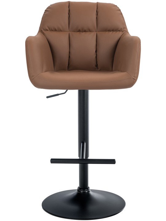 Barkruk Natoma kunstleer, lichtbruin