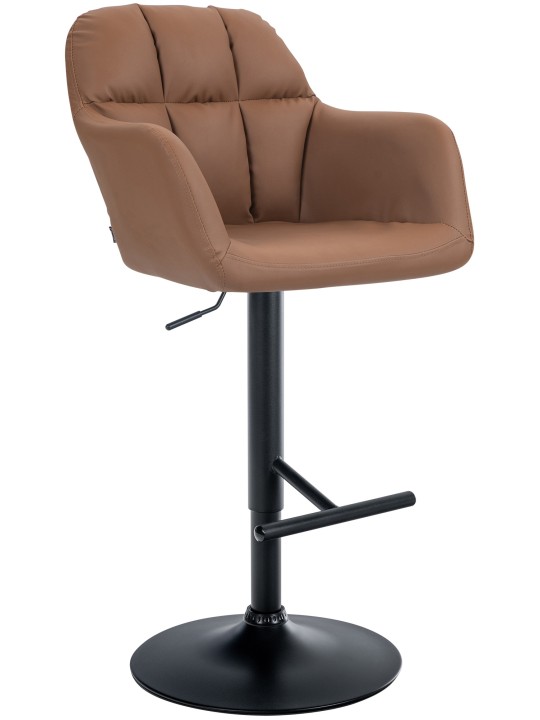 Barkruk Natoma kunstleer, lichtbruin