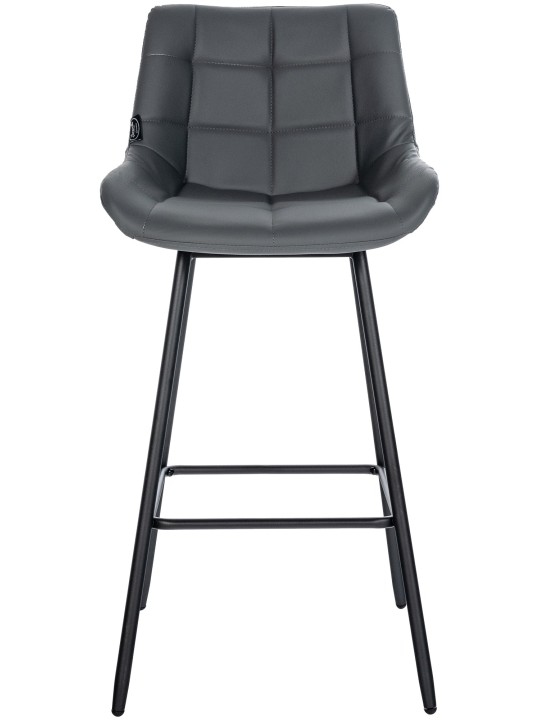 Barkruk Weston kunstleer, grijs