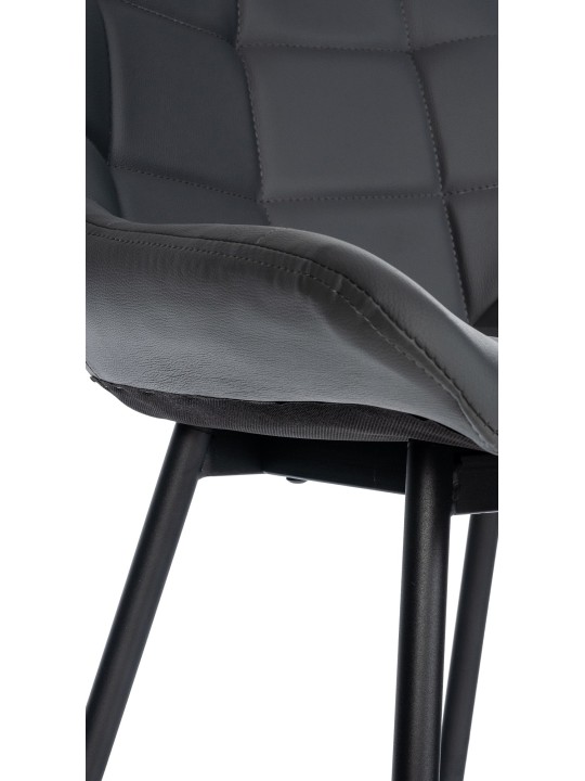 Barkruk Weston kunstleer, grijs