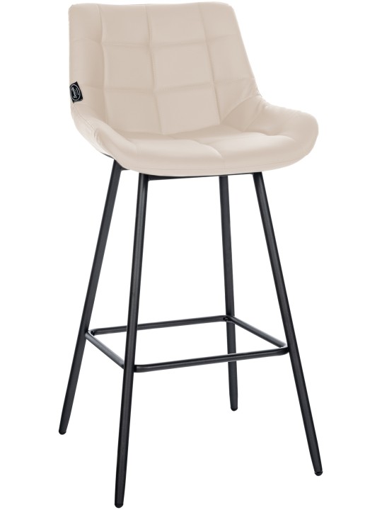 Barkruk Weston kunstleer, crème