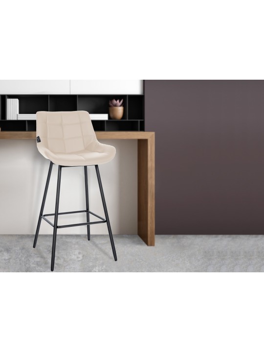 Barkruk Weston kunstleer, crème