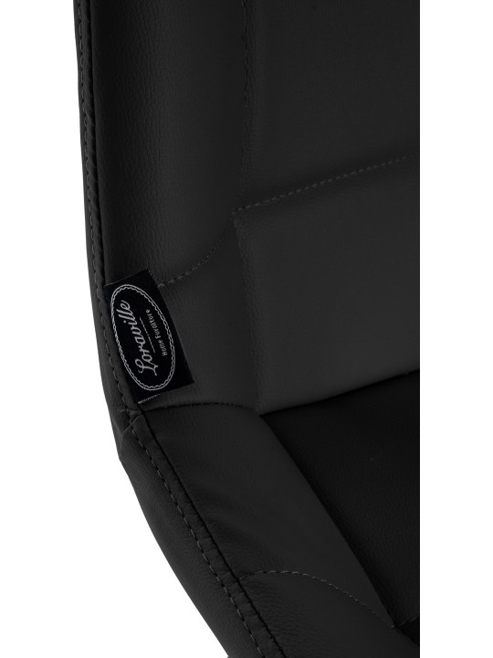 Barkruk Weston kunstleer, zwart