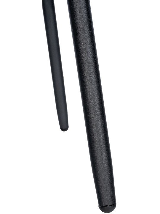 Barkruk Weston fluweel, zwart