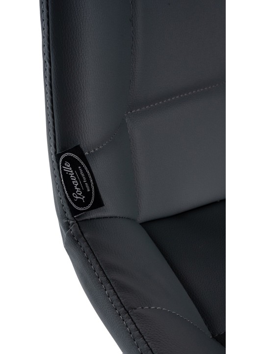 Weston draaibare barkruk kunstleer, grijs